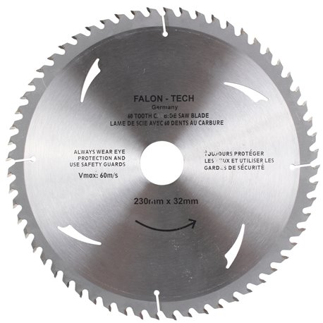 Tarcza widiowa do drewna 230 mm x 32 mm x 60T