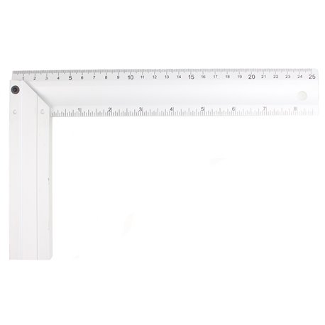 Linijka aluminiowa biurowa budowlana 25 cm