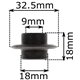 Koło tnące kółko do cięcia rur miedzianych 33x9x18mm ostrze nóż