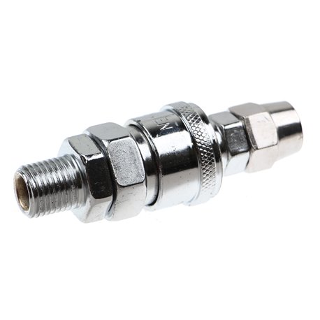 Szybkozłączka do termoregulacji form wtryskowych ½” na przewód 9mm z nakrętką 1/2”mm gwint ½”