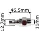 Szybkozłączka męska do termoregulacji form wtryskowych ½” na przewód 11mm z nakrętką 5/8”