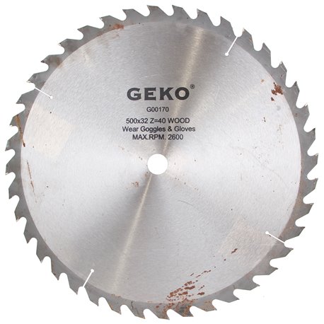 Tarcza widiowa 500 x 32 mm 40T do drewna widia