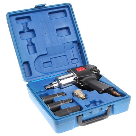 Klucz udarowy pneumatyczny 1” 570Nm 1” z nasadkami 17, 19, 21mm
