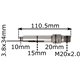 Wrzeciono do szlifierki 110mm M16x2.00
