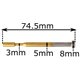 Nóż tnący do nożyc blachy celma prmk 2c bosch gna stempel 74mm