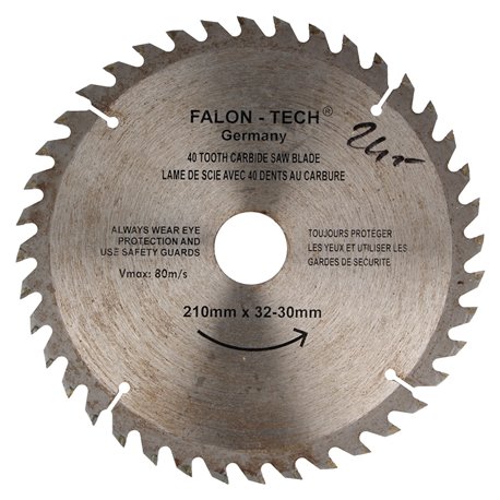 Tarcza widiowa do drewna 210mm x 30mm x 40 zębów