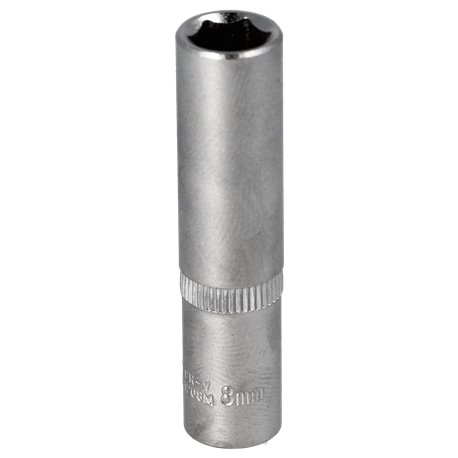 Klucz nasadka DŁUGA 8 MM 1/4 CrV HONITON