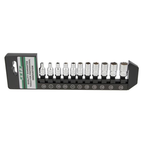 ZESTAW NASADEK 1/4 12-KĄTNE 4-13 mm HONITON 11el