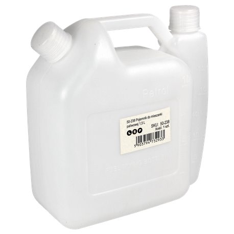 Zbiornik pojemnik do mieszanki mieszania paliwa i oleju 1.5L butelka baniak