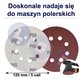 PAPIER ŚCIERNY 125 KRĄŻKI SAMOPRZYLEPNE NA RZEP Z OTWORAMI P60 X10