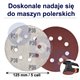PAPIER ŚCIERNY 125 KRĄŻKI SAMOPRZYLEPNE NA RZEP Z OTWORAMI P36 X50