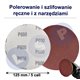 PAPIER ŚCIERNY 125 KRĄŻKI SAMOPRZYLEPNE NA RZEP DO SZLIFIERKI P600 X10