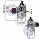 Gaźnik do kosiarki NAC LONCIN T375 T475 T575 T675 PRIMER POMPKA PALIWA