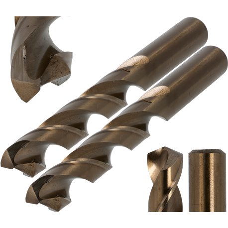 WIERTŁO DO METALU 4 MM INOX STALI NIERDZEWKI KOBALTOWE 5% 2 SZT