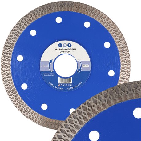 Tarcza diamentowa do cięcia gresu płytek 125MM X-TURBO