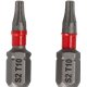 BIT UDAROWY TORX T10 25MM MZESTAW BITÓW UDAROWYCH 2 SZTUKI LSP