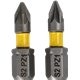BIT UDAROWY POZIDRIV PZ1 25MM MZESTAW BITÓW UDAROWYCH 2 SZTUKI LSP