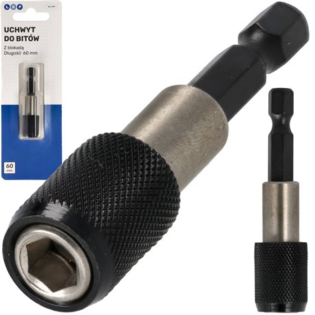 UCHWYT MAGNETYCZNY ADAPTER DO BITÓW NA WKRĘTARKĘ 1/4 150 MM LSP