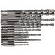 WIERTŁO DO BETONU KAMIENIA CEGŁY ZESTAW WIERTEŁ SDS PLUS 5 - 14MM 14 SZT.