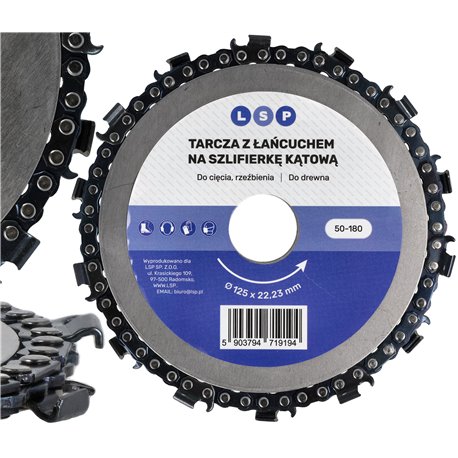 Tarcza do drewna na szlifierkę piła 120x22.2mm rzeźbienia cięcia łańcuch&nbsp;