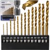 WIERTŁA ZESTAW WIERTEŁ DO METALU STALI HSS HEX 13SZT 1.5 - 6.5MM LSP