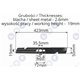 NÓŻ DO KOSIARKI 42 CM NAC LP LS42-375 LS42-450 SHEPPACH UNIWERSALNY