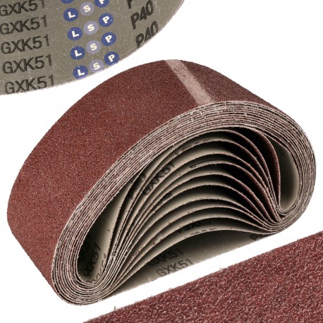 Taśma szlifierska papier pas bezkońcowy 75x533 P40 12SZT