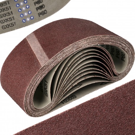 Taśma szlifierska papier pas bezkońcowy 75x533 P60 12SZT