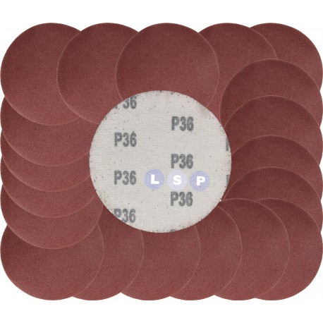 Papier ścierny krążki na rzep 125 mm do szlifierki kątowej P36 20szt.
