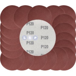 Papier ścierny krążki na rzep 125 mm do szlifierki kątowej P120 20szt.
