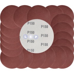 Papier ścierny krążki na rzep 125 mm do szlifierki kątowej P150 20szt.
