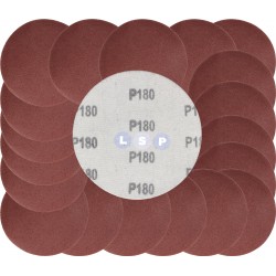 Papier ścierny krążki na rzep 125 mm do szlifierki kątowej P180 20szt.