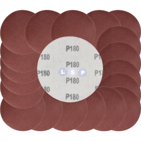 Papier ścierny krążki na rzep 125 mm do szlifierki kątowej P180 20szt.