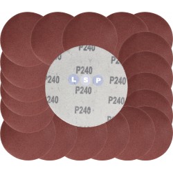 Papier ścierny krążki na rzep 125 mm do szlifierki kątowej P240 20szt.
