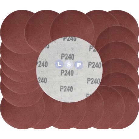 Papier ścierny krążki na rzep 125 mm do szlifierki kątowej P240 20szt.