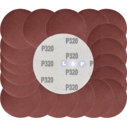 Papier ścierny krążki na rzep 125 mm do szlifierki kątowej P320 20szt.