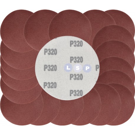 Papier ścierny krążki na rzep 125 mm do szlifierki kątowej P320 20szt.