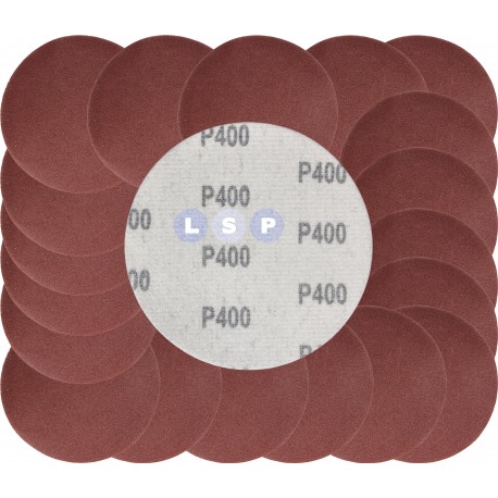 Papier ścierny krążki na rzep 125 mm do szlifierki kątowej P400 20szt.