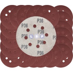 Papier ścierny na rzep do szlifierki oscylacyjnej 125 MM P36 20 szt.