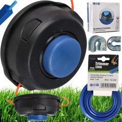 Głowica żyłkowa z żyłką w typie Husqvarna T25 M10 + żyłka 2.4mm+ komplet przelotek żyłki
