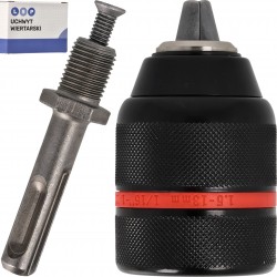 Uchwyt wiertarski futerko 1/2 i adapter SDS PLUS