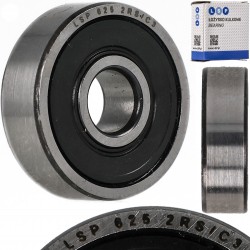 Łożysko kulkowe 625 2RS LUZ C3 JEDNORZĘDOWE 5x16x5