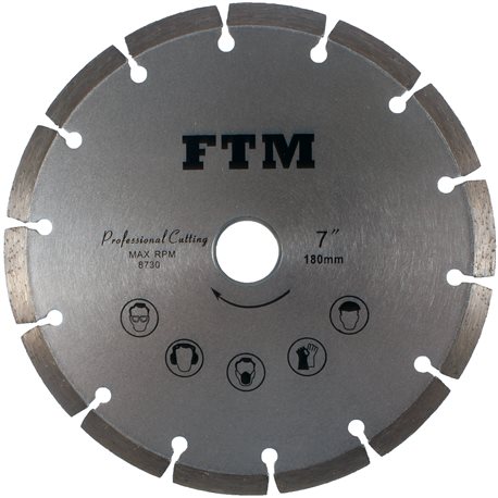 Tacza diamentowa segmentowa 180mm FTM-7SS