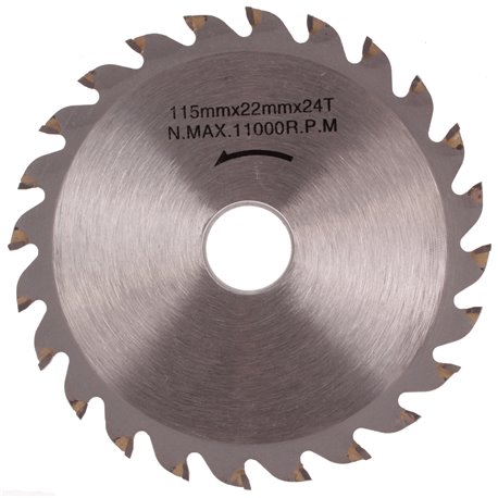 Tarcza widiowa 115 x 20 - 22,2 mm 24T do drewna widia