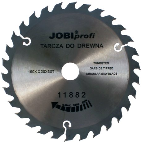 Tarcza widiowa 160 x 20 mm 30T do drewna widia