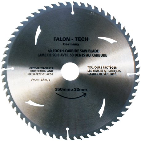 Tarcza widiowa 250 x 32 mm 60T do drewna widia