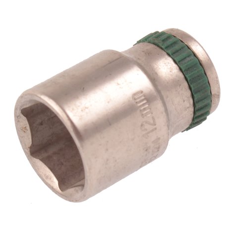Nasadka Honiton 1/4" 12 MM CrV sześciokątna krótka 6-kątna