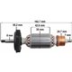Wirnik do szlifierki kątowej Bosch GWS 10 C, CE, Nowy Typ HILTI AG 125 S, 1604010640