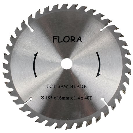 Tarcza widiowa FLORA 185 x 16mm x 1.4 x 40T